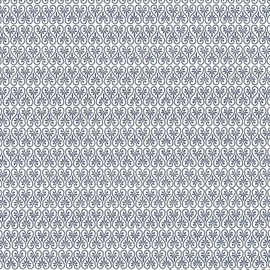 Blue Palmetto Print Paper ~ Rossi Italy
